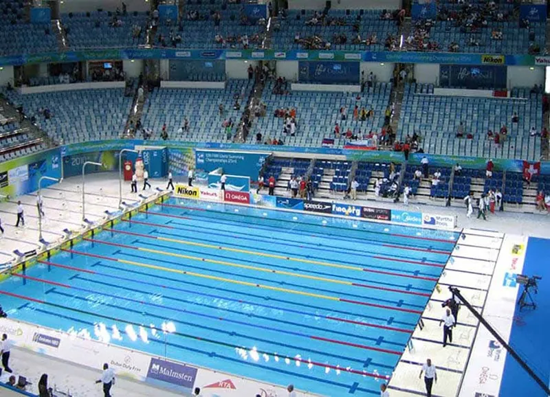 Hamdan Sports Complex, Dubai Pool from Above