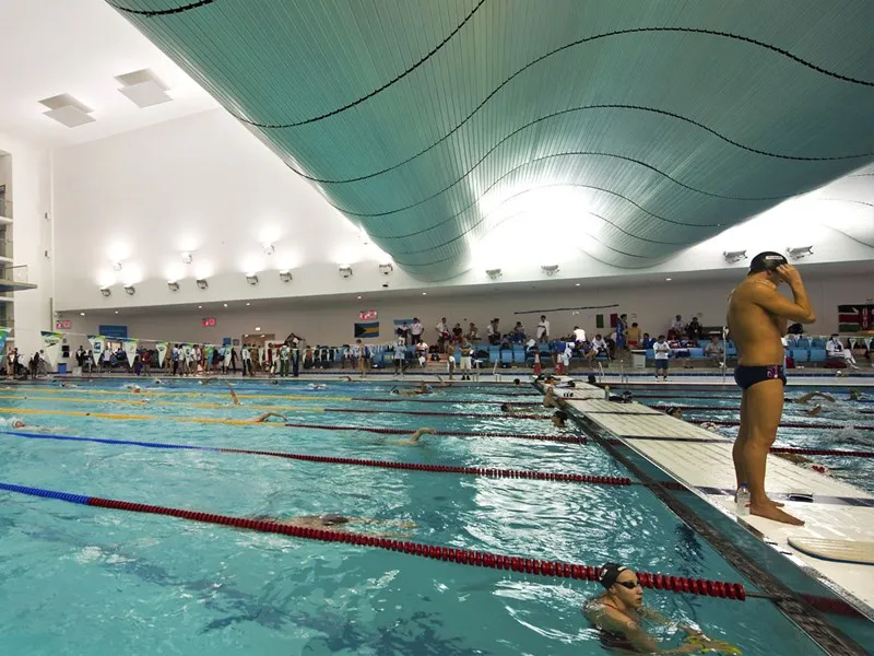 Hamdan Sports Complex, Dubai Pool with Boom
