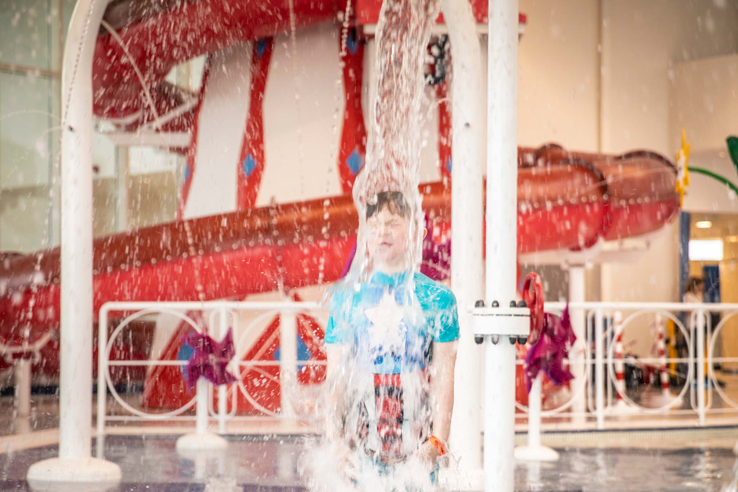 Butlin's Bognor Regis Resort - Child being splashed