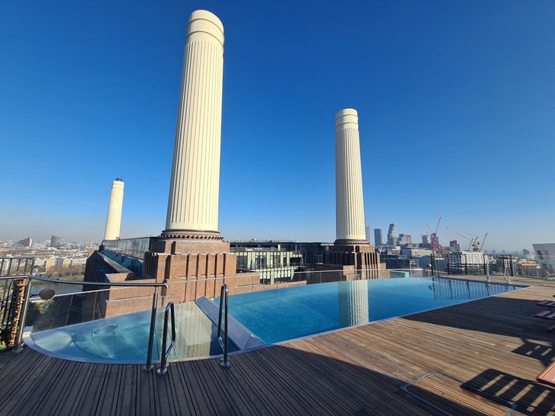 art’otel at battersea power station london rooftop pool