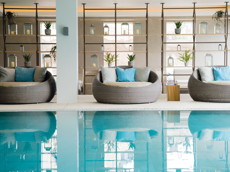 South Lodge Hotel Sussex Pool Seating Area