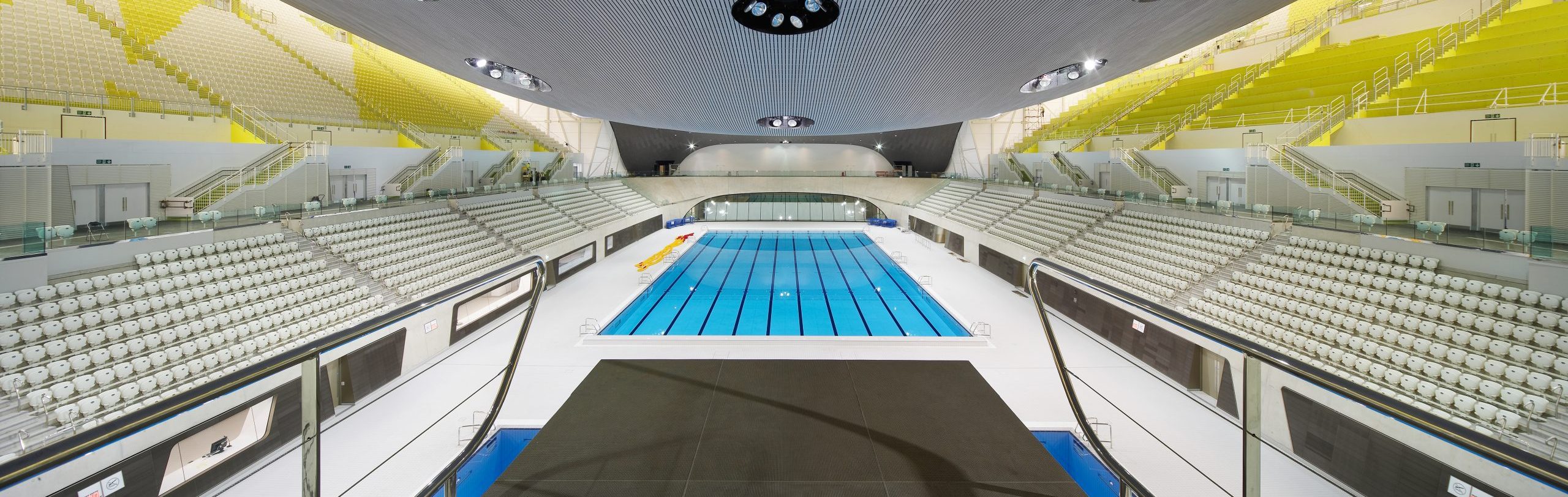 The photographers Hufton + Crow own the copyright of these images of the London Aquatics Centre by Zaha Hadid Architects.